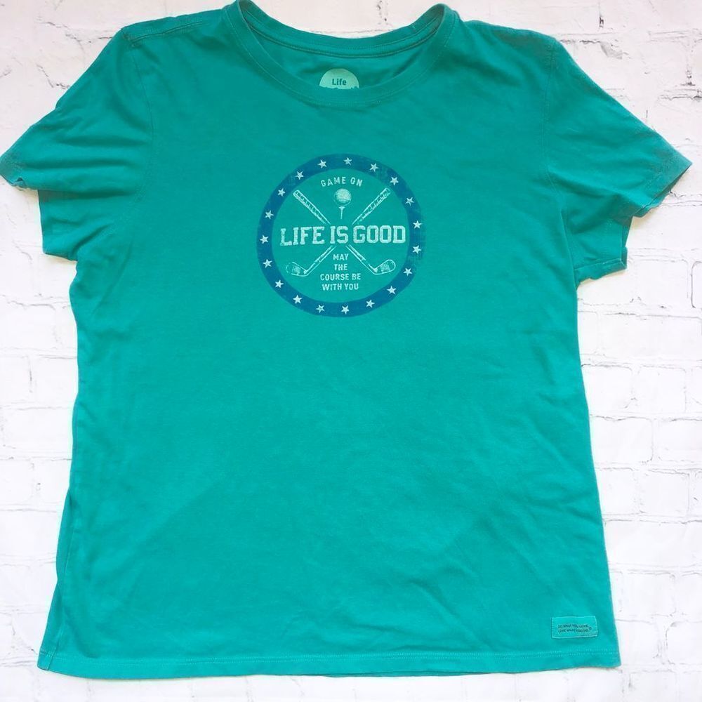 NWOT Adult Unisex Large Life Is Good Classic Fit Crusher TShirt